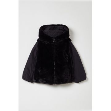 OVS geaca reversibila pentru copii culoarea negru