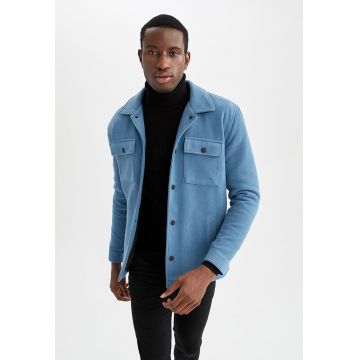 Jacheta slim fit cu capse Jacheta slim fit cu capse