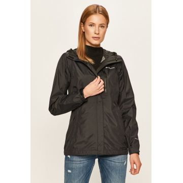 Columbia geaca de ploaie femei, culoarea negru, de tranzitie Columbia geaca de ploaie femei, culoarea negru, de tranzitie