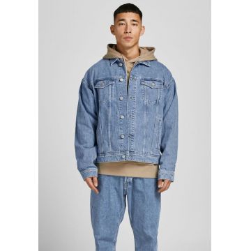 Jacheta de denim cu maneci cazute
