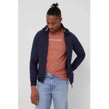 Jack & Jones geaca barbati, culoarea albastru marin, de tranzitie