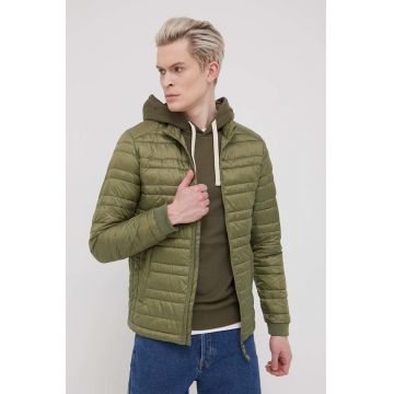 Premium by Jack&Jones geaca barbati, culoarea verde, de tranzitie Premium by Jack&Jones geaca barbati, culoarea verde, de tranzitie