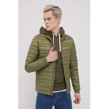 Premium by Jack&Jones geaca barbati, culoarea verde, de tranzitie