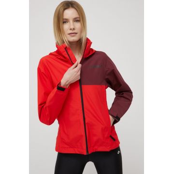 adidas TERREX jacheta de exterior HA2317 culoarea rosu