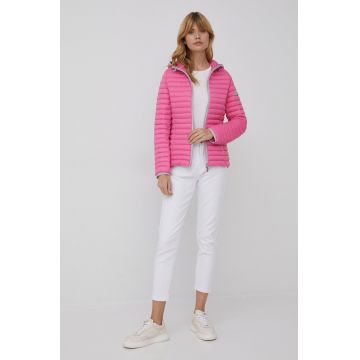 Frieda & Freddies geaca femei, culoarea roz, de tranzitie Frieda & Freddies geaca femei, culoarea roz, de tranzitie