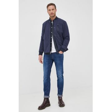 Selected Homme Geaca barbati, culoarea albastru marin, de tranzitie