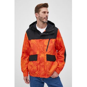 Woolrich geaca barbati, culoarea portocaliu, de tranzitie