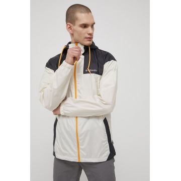 Columbia windbreaker Flash Challenger culoarea bej, de tranzitie