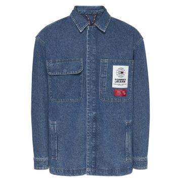 Jacheta de denim cu capse