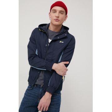 Jack & Jones geaca barbati, culoarea albastru marin, de tranzitie