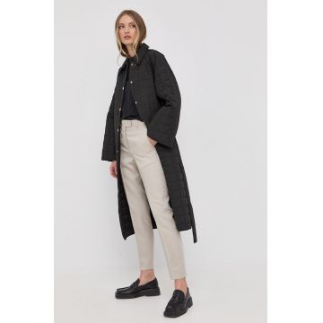 Tiger Of Sweden geaca femei, culoarea negru, de tranzitie, oversize