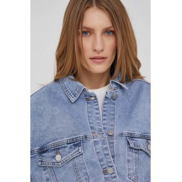 Answear Lab geaca jeans femei, de tranzitie, oversize