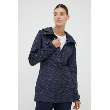 Columbia geaca de ploaie Splash A Little II Jacket femei, culoarea albastru marin, de tranzitie