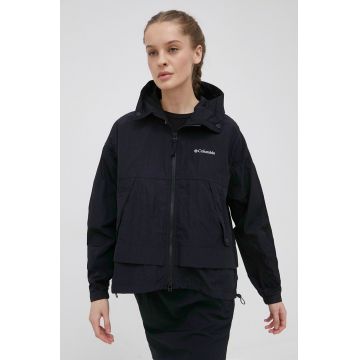 Columbia windbreaker TERREX Paracutie culoarea negru, de tranziție, oversize 1989441