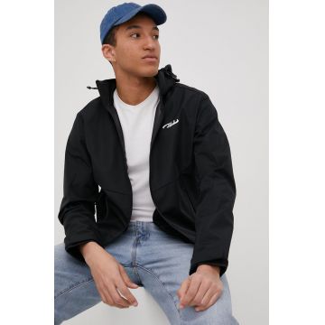 Jack & Jones geaca barbati, culoarea negru, de tranzitie