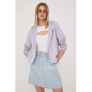 Only geaca femei, culoarea violet, de tranzitie