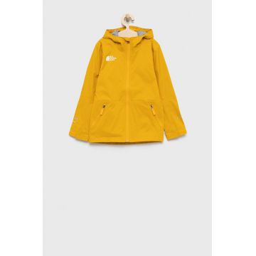 The North Face geaca copii B Sumac Rain Jkt culoarea galben