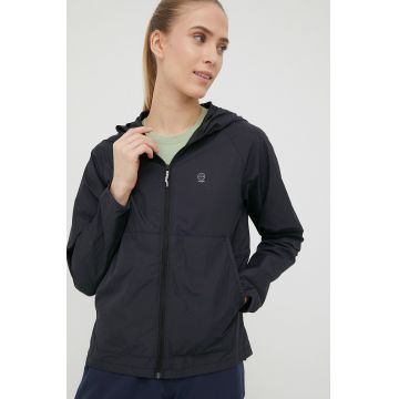 Wrangler geaca de ploaie femei, culoarea negru, de tranzitie Wrangler geaca de ploaie femei, culoarea negru, de tranzitie