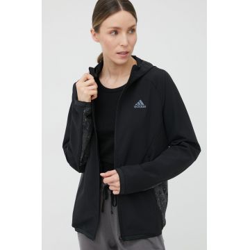 adidas Performance jachetă de alergare Fast Radically culoarea negru, de tranzitie