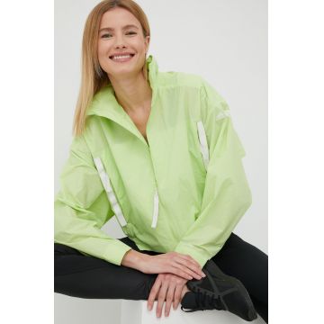 adidas TERREX windbreaker Myshelter culoarea verde, de tranzitie, oversize