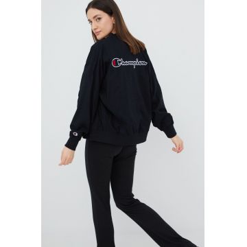 Champion geaca bomber 115339 femei, culoarea negru, de tranzitie, oversize