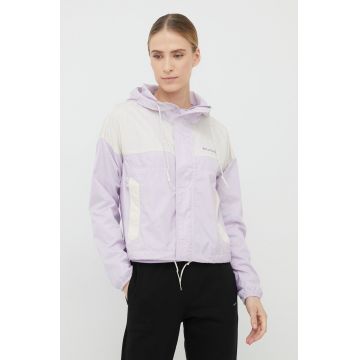 Columbia geacă outdoor Flash Challenger culoarea violet 1989511-010
