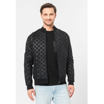 Jacheta bomber cu model monograma Jacheta bomber cu model monograma