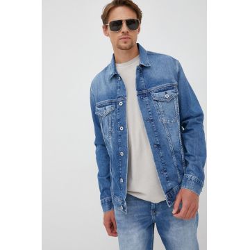 Pepe Jeans geaca jeans barbati, de tranzitie