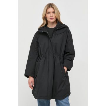 Max Mara Leisure geaca femei, culoarea negru, de iarna