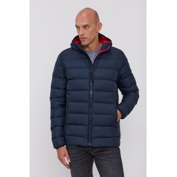 Helly Hansen Geacă de puf bărbați, culoarea albastru marin, de iarnă