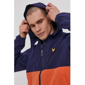 Lyle & Scott Geacă bărbați, culoarea albastru marin, de tranzitie