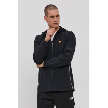 Lyle & Scott Geacă bărbați, culoarea negru, de tranzitie