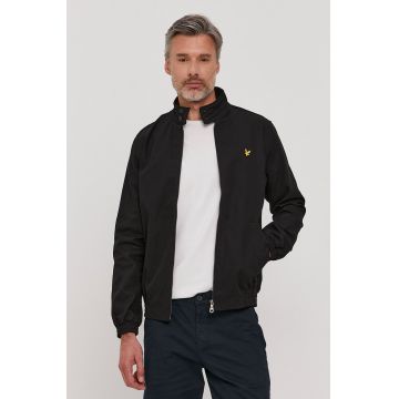 Lyle & Scott Geacă bărbați, culoarea negru, de tranzitie