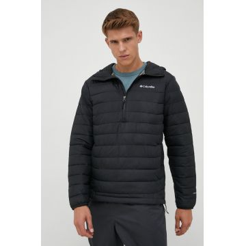 Columbia geaca sport Powder Lite culoarea negru, de tranzitie