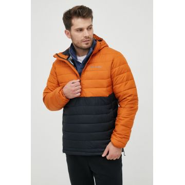 Columbia geaca sport Powder Lite culoarea portocaliu, de tranzitie