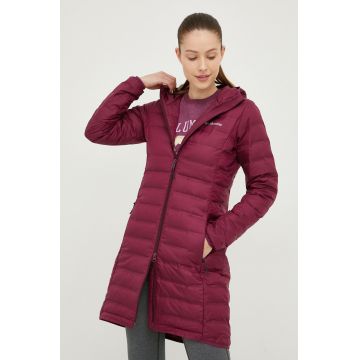 Columbia geaca sport din puf Lake culoarea violet, de tranzitie