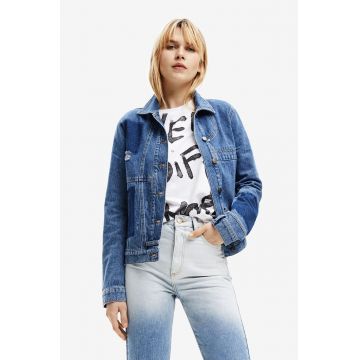 Desigual geaca jeans femei, de tranzitie