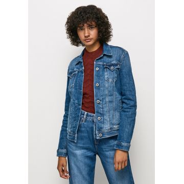 Jacheta de denim cu buzunare Thrift