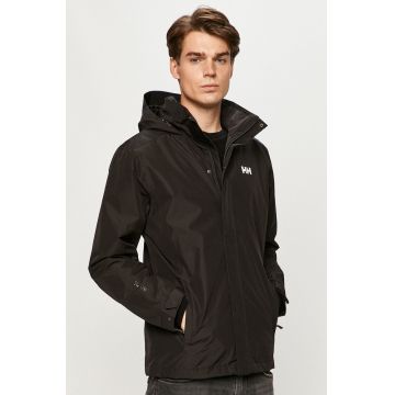 Helly Hansen geacă DUBLINER INSULATED JACKET bărbați, culoarea negru, de tranziție 53117