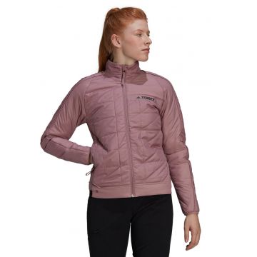Jacheta cu fermoar si segmente matlasate - pentru drumetii