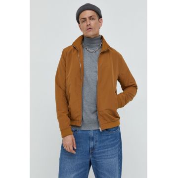 Jack & Jones geaca barbati, culoarea maro, de tranzitie