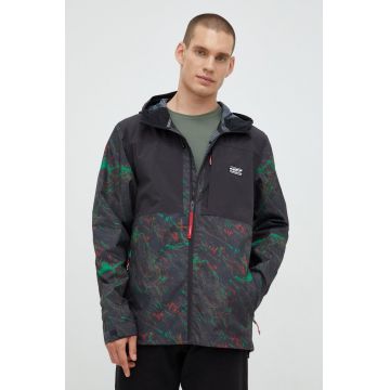 Quiksilver geaca outdoor Lizard Heads culoarea negru