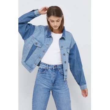 Sisley geaca jeans femei, de tranzitie