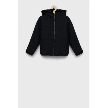 Abercrombie & Fitch geaca reversibila pentru copii culoarea negru