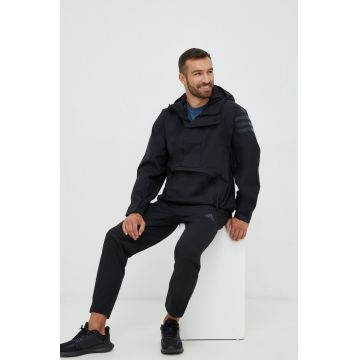 adidas TERREX geaca outdoor Utilitas culoarea negru, de tranzitie, oversize