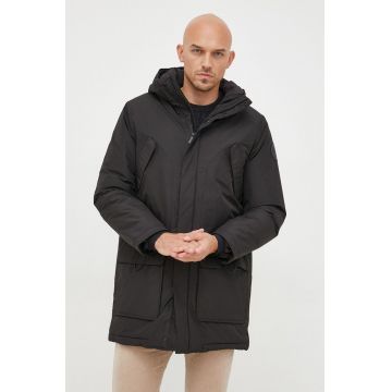 Selected Homme geaca barbati, culoarea negru, de iarna