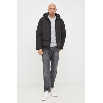 Selected Homme geaca barbati, culoarea negru, de iarna