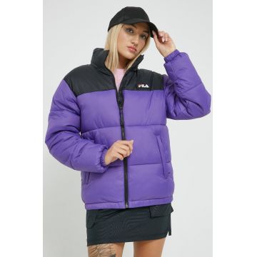 Fila geaca femei, culoarea violet, de tranzitie