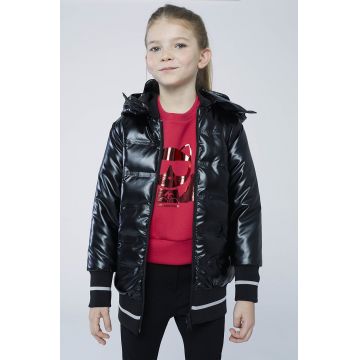 Karl Lagerfeld geaca reversibila pentru copii culoarea negru