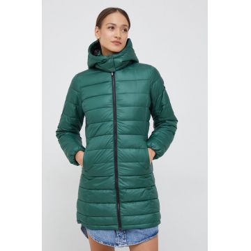 Pepe Jeans geaca femei, culoarea verde, de iarna